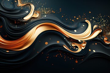  a black background with gold swirls and a black background with gold swirls and a black background with gold flecks and a black background with gold flecks.