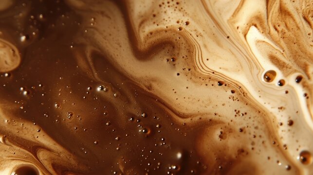 Coffee chocolate brown color iquid drink texture background. 
