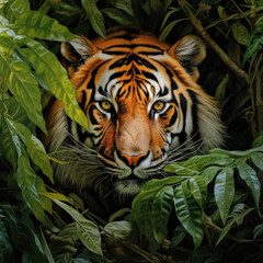 Fototapeta premium portrait of a tiger