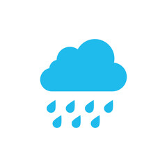 Rain Icon Vector Simple Design