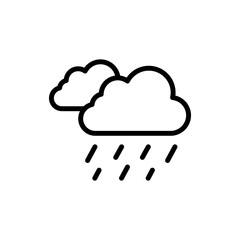 Rain Icon Vector Simple Design