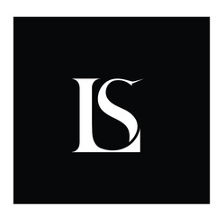 Geometric letter LS or SL logo design, modern luxury alphabet logotype