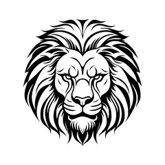 head of lion head illustration