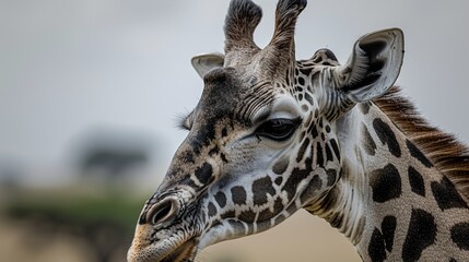 portrait of a giraffe