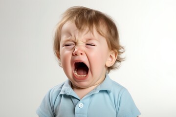 Toddler expressing distress in a powerful display of early childhood emotions