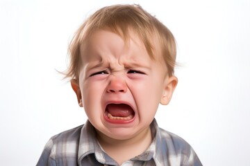 Toddler expressing distress in a powerful display of early childhood emotions