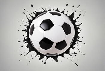 3D Soccer Ball Wallpaper on White Background