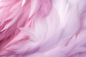  a close up of a pink and white background with a lot of feathers on the bottom of the image and the bottom of the image of the feathers on the bottom of the image. - obrazy, fototapety, plakaty