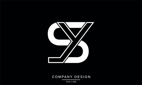 SY, YS, Abstract Letters Logo Monogram