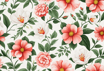 Stunning 3D floral wallpaper