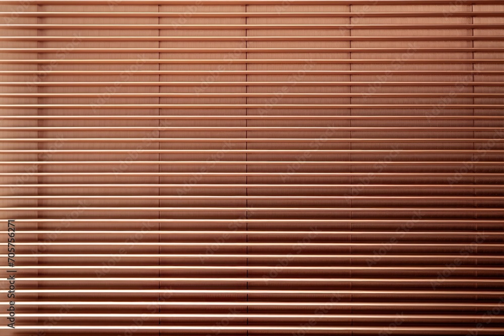 Poster a close up of a window with a blind made out of wooden slats on the outside of the window and a cat 