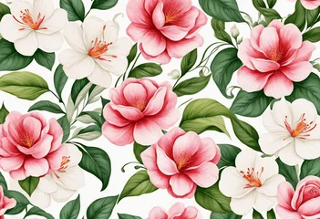 Gardinen Blumen Muster  Beautiful Flower Background 3D Wallpaper  © SR07XC3