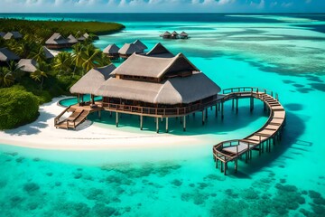 tropical resort in the maldives