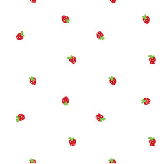 Tropical fruit mix seamless pattern design on white background