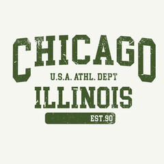 chicago montana usa city varsity font text slogan textile t shirt