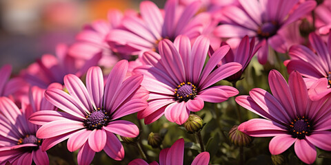 pink and white chrysanthemumClose-up of pink flowers blooming outdoors,Four blooming purple pink flowers in greek island,Close up pink cosmos flower in the garden.Closeup shot of a beautiful pink  - obrazy, fototapety, plakaty