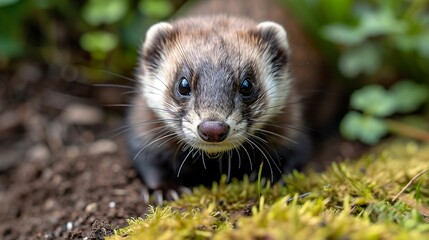 ferret on the ground