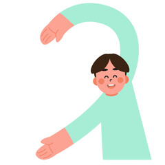 Young people put their hands together in the shape of a heart. Show your love for each other on Valentine's Day. SVG