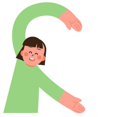 Young people put their hands together in the shape of a heart. Show your love for each other on Valentine's Day. SVG