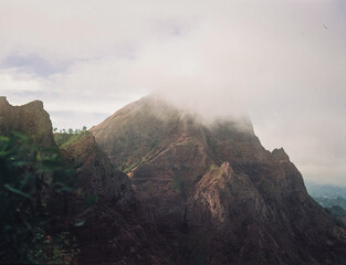 clouds in a mountain