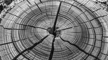 cross section of tree stump