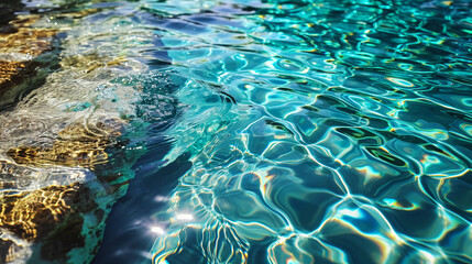 underwater scene with reef