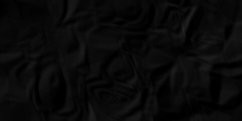 Abstract dark black paper crumpled texture. Black fabric textured crumpled. black paper background. panorama black wrinkly paper texture background, crumpled pattern texture.