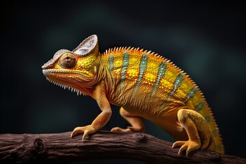 Fototapeta premium chameleon, Professional photo blur background, minimalistic