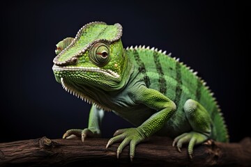Obraz premium chameleon, Professional photo blur background, minimalistic