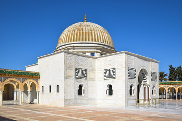Mausoleum of Habib Bourguiba, the first president of Tunisia in Monastir.