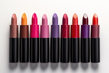 Fototapeta premium lipstick cosmetics swatches , beauty products
