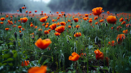 Obraz premium field of poppies