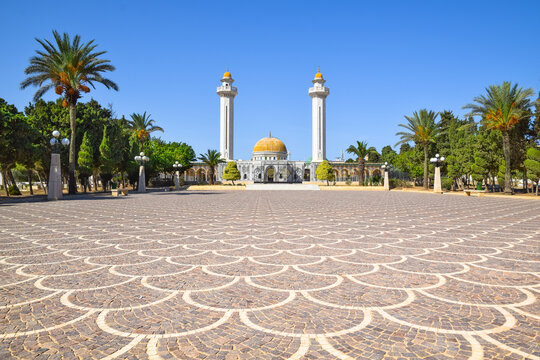 Mausoleum of Habib Bourguiba, the first president of Tunisia in Monastir.