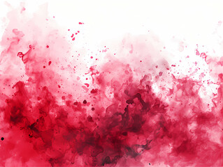 Smooth Gradient Pink Watercolor, A Red Smoke On A White Background