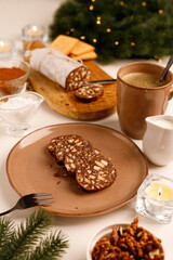 Obraz na płótnie Canvas chocolate cookies on a plate