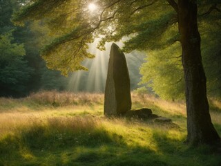 Menhir sunrise