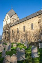 Kirche St. Peter zu Syburg auf der Hohensyburg in Dortmund, Nordrhein-Westfalen, Deutschland