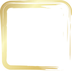 Rounded square golden frames