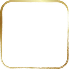 Rounded square golden frames