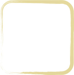 Rounded square golden frames
