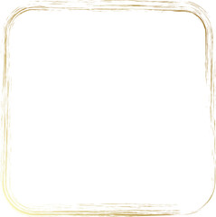 Rounded square golden frames