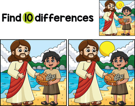 Christian Jesus Feeds People Find The Differences