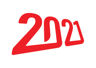 perspective 2021 new year logo. 2021 logo