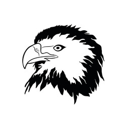 line art design vector hawk, eagle, simple design vector logo