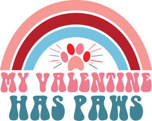 My Valentine Has Paws , Heart Xmas Valentine's day
