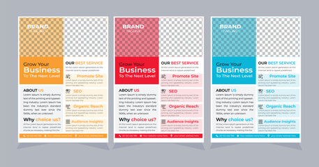 Corporate Flyer. Clean And Modern Corporate Flyer Design. 