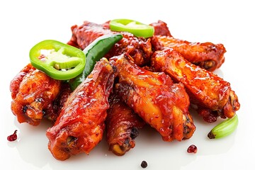 Spicy Chicken Wings Isolated