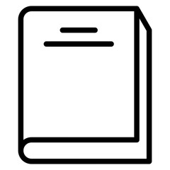 Book Outline Icon