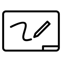 Chalkboard Outline Icon