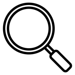 Magnifying Outline Icon